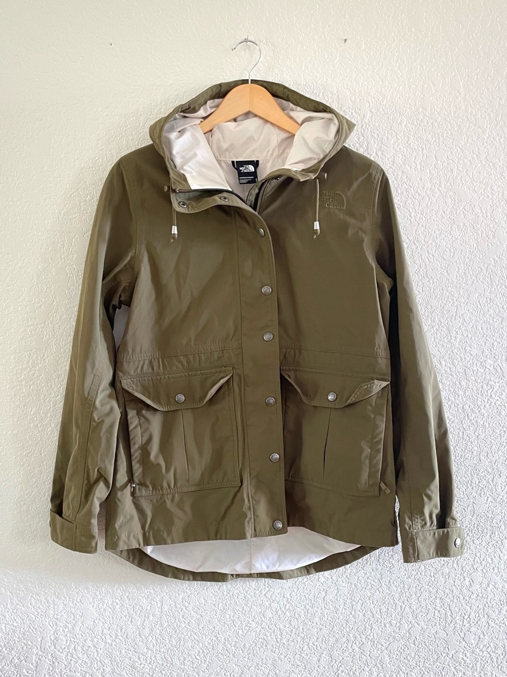 The North Face Women’s Kepplier Military Olive Rain Jacket